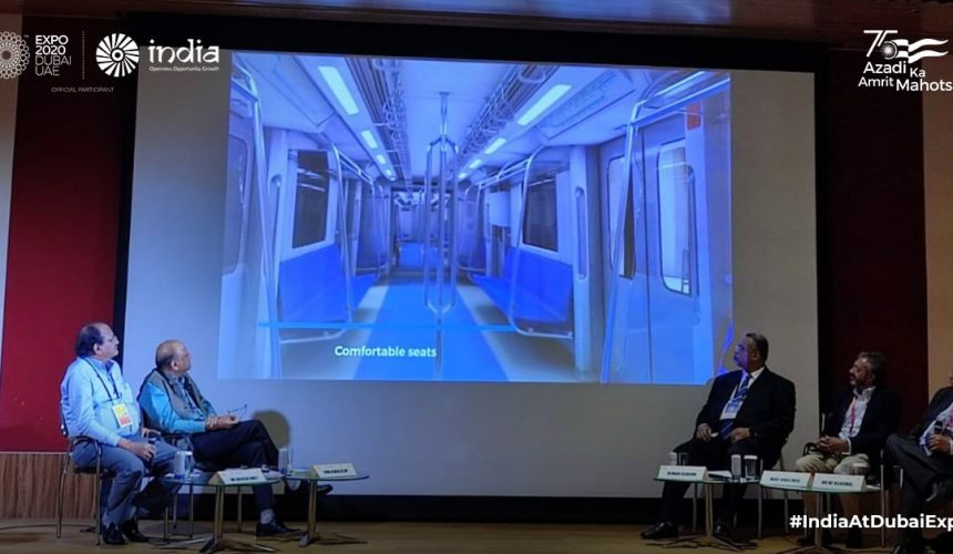 Dr Dixit showcases Metro Neo, Nagpur Metro MMI in Dubai Expo