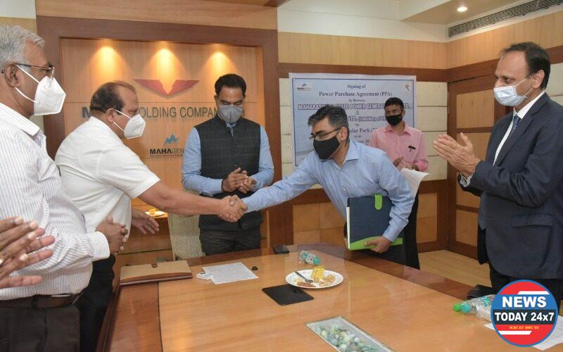 Signing of Power Purchase Agreement (PPA) for 250 MW Dondaicha Solar Park by Mahagenco the largest solar project at single location in Maharashtra