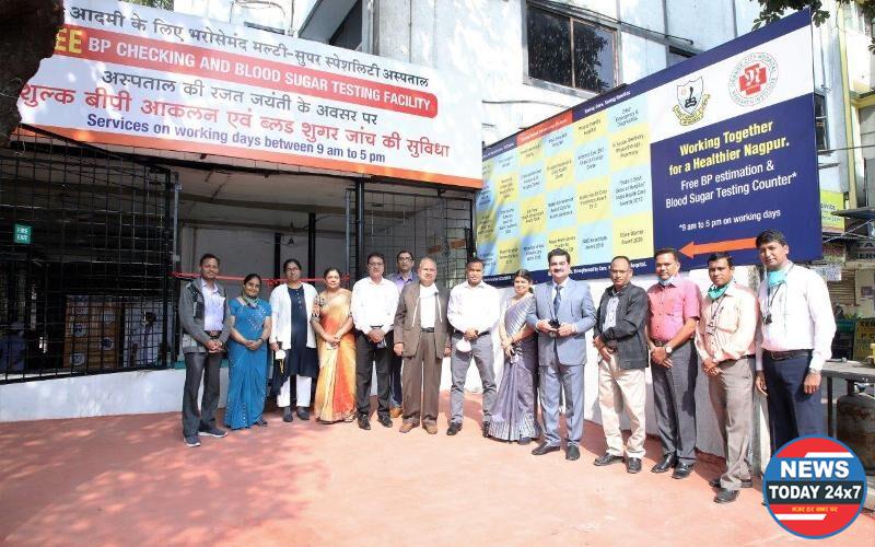 Municipal Commissioner inaugurates OCHRI’s Free BP estimation & Blood Sugar testing Counter 