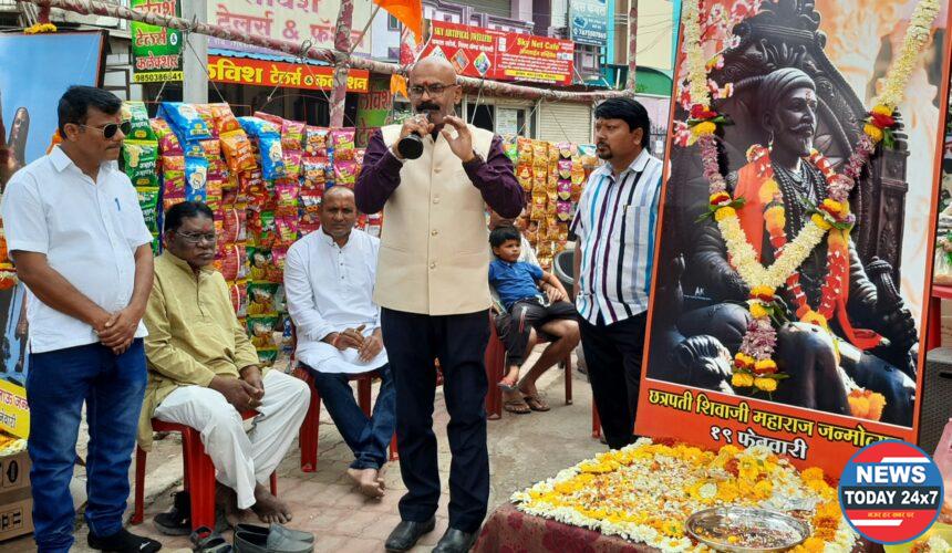 महाकाली नगर चौकात शिवछत्रपती जयंती साजरी