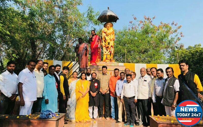 आद्यक्रांतिगुरू लहूजी सालवे इनका जयंती समारोह हर्षोल्लास में मनाया