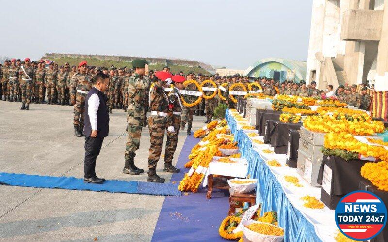 BRAVEHEARTS WHO LOST THEIR LIVES IN SIKKIM ROAD ACCIDENT SENT OFF WITH FULL MILITARY HONOURS