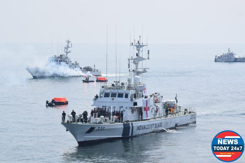 Indian Coast Guard Conducts Regional Search And Rescue (SAR) Exercise in Kakinada, Andhra Pradesh