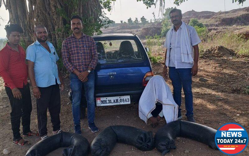 अवैधरित्या दारूची वाहतुक करणा-या आरोपीस अटक