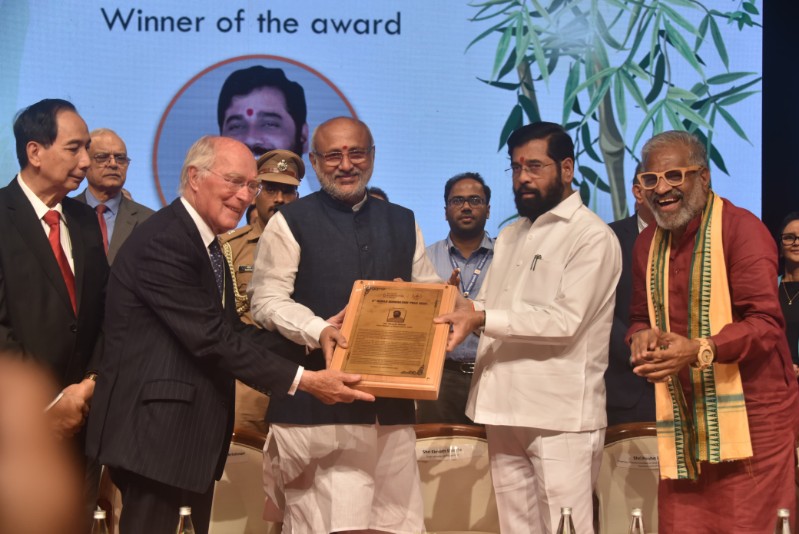 Chief Minister Eknath Shinde honored with Global agriculture award