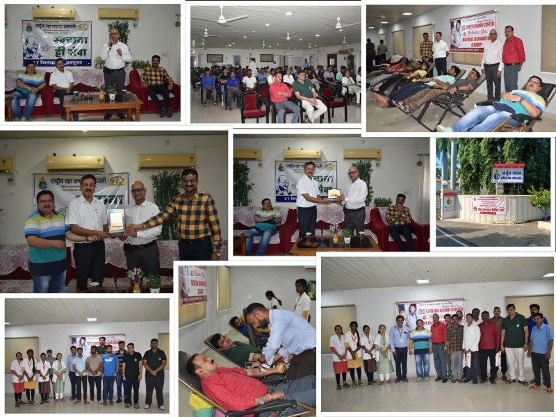 BLOOD DONATION CAMP ORGANIZED AT NATIONAL ACADEMY OF DEFENCE PRODUCTION IN COLLABORATION WITH LIFELINE BLOOD CENTRE