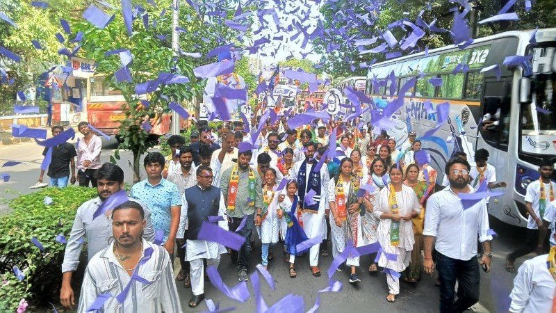 संघभूमि बनाम दीक्षाभूमि: दक्षिण-पश्चिम नागपुर से वंचित के भीमपुत्र विनय भांगे ने दाखिल किया नामांकन